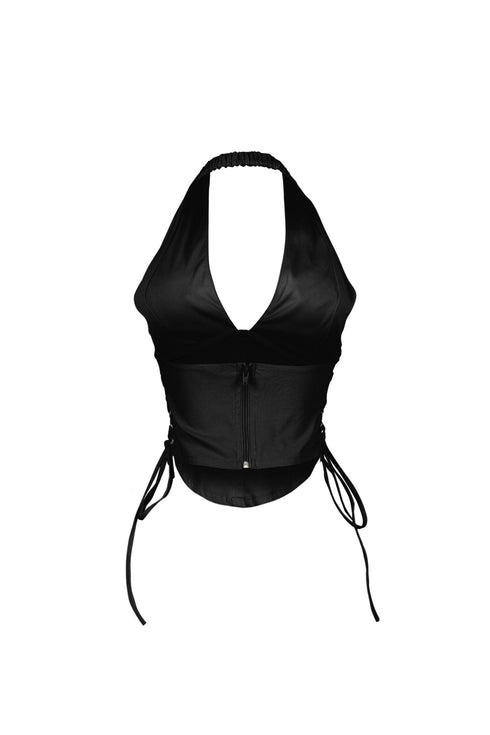 Kona Poplin Corset Halter Top